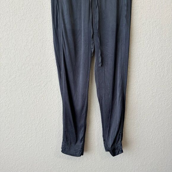 XIRENA Rayon High Rise Casual Drawstring Pants in Dark Grey - Picture 4 of 13